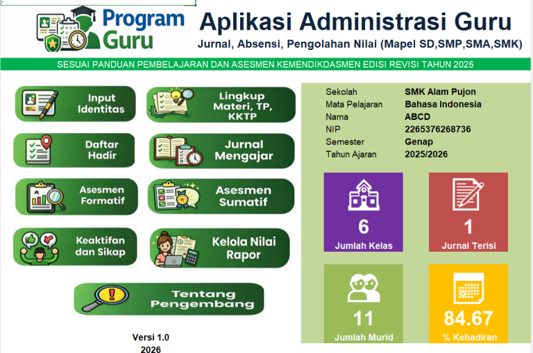 Download Aplikasi Guru Excel V2: Gratis & Anti Error – Update Pengawas